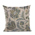 thumbnail image 1 of Plutus Brands Blue Plutus Amazonian Floral Luxury Throw Pillow 20 in x 30in, Double Sided 20" x 30" Queen, 1 of 9