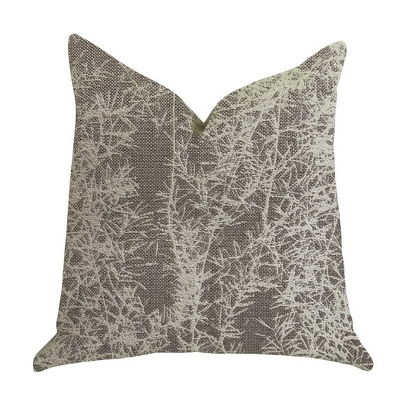 Plutus 20" x 30" Garden Breeze Luxury Throw Pillow in Gray and Beige Colors