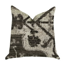 Plutus 20" x 30" Metro Pulse Luxury Throw Pillows in Beige and Grey Tones