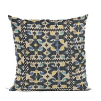 Plutus 20" x 30" Morocco Damask Luxury Throw Pillow in Blue