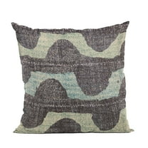 Plutus 20" x 30" Shores Stripe Luxury Throw Pillow in Blue