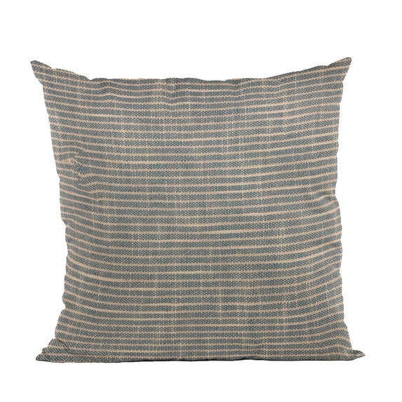 Plutus Brands Blue Plutus Simple Stripe Luxury Throw Pillow 20 in x 30in, Double Sided 20" x 30" Queen