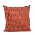 thumbnail image 1 of Plutus 20" x 30" Tucked Solid Color Luxury Throw Pillow in Red, 1 of 8