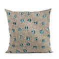 thumbnail image 1 of Plutus Brands Blue Plutus Wool Dot Luxury Throw Pillow 20 in x 30in, Double Sided 20" x 30" Queen, 1 of 2