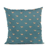 Plutus 20" x 36" Beaded Motif Luxury Throw Pillow in Blue