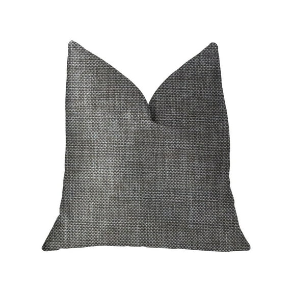 Plutus 20" x 36" Luxury Throw Pillow in Grey Pebble Silver