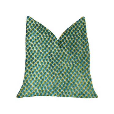 Plutus 20" x 36" Sea Green Iota Luxury Throw Pillow in Turquoise