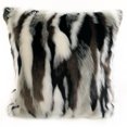 thumbnail image 1 of Plutus 20" x 36" Zebra Animal Faux Fur Luxury Throw Pillow in Black and White, 1 of 3
