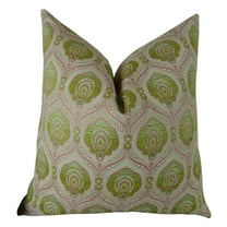Plutus 20 x 36 in. Double Sided King Size Tulip Handmade Throw Pillow - Pink & Green