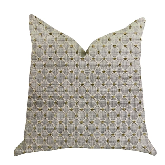 Plutus Circular Ringed Luxury Throw Pillow 22"L x22"W