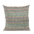 thumbnail image 1 of Plutus Brands Blue Plutus Lined Stripe Luxury Throw Pillow 22 in x 22in, Double Sided 22" x 22", 1 of 2