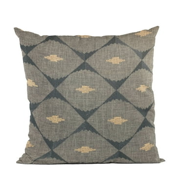 Plutus Brands Blue Cubes Diamond Luxury Throw Pillow-Size:24" x 24"