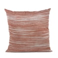thumbnail image 1 of Plutus Brands Red, Beige Plutus Shower Stripe Luxury Throw Pillow 24 in x 24in, Double Sided 24" x 24", 1 of 9