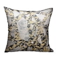 thumbnail image 1 of Plutus Craven Dust Gold, Gray Abstract Luxury Throw Pillow Double sided 26" x 26", 1 of 2