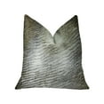 thumbnail image 1 of Plutus 26" x 26" Delicate Alaskan Hawk Handmade Luxury Pillow in White, 1 of 3