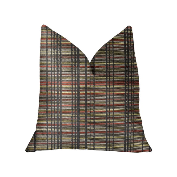 Plutus 26" x 26" Grizzly Cay Luxury Throw Pillow in Gray