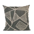 thumbnail image 1 of Plutus 26" x 26" Sketch Abstract Luxury Throw Pillow in Gray, 1 of 9