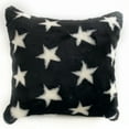 thumbnail image 1 of Plutus Brands Black and White Plutus Stars Soft Animal Faux Fur Luxury Throw Pillow 26 in x 26in, Double Sided 26" x 26", 1 of 3