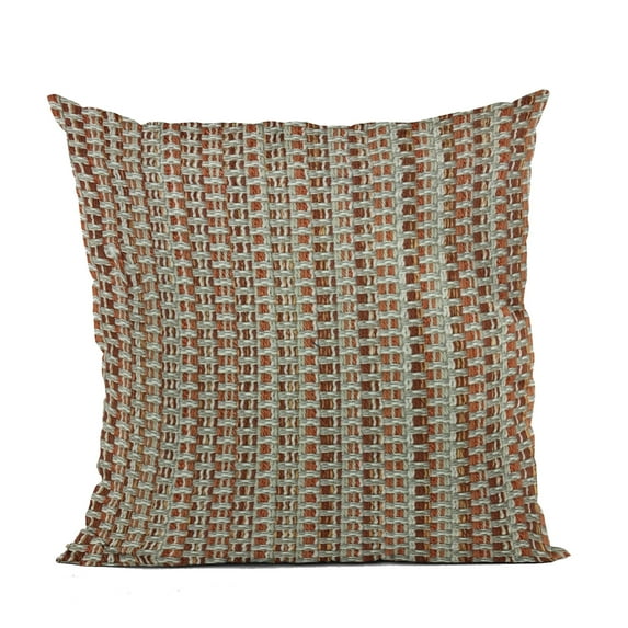 Plutus 26" x 26" Weave Stripe Luxury Throw Pillow in Multi-Color