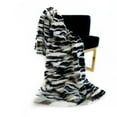 thumbnail image 1 of Plutus 60" x 96" Zebra Faux Fur Luxury Throw Blanket in Black and White, 1 of 5