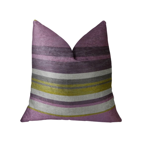 Plutus Acai Crush Berry Olive and Cream Handmade Pillow 20"L x30"W