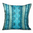 thumbnail image 1 of Plutus Alexandrite Stripe Green Geometric Luxury Throw Pillow Double sided 18" x 18", 1 of 4