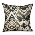 thumbnail image 1 of Plutus 16" x 16" Amare Dream Ikat Luxury Outdoor Throw Pillow in Brown, 1 of 3
