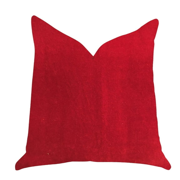 Plutus Amber Rose Luxury Throw Pillow in Red - 20 x 20 in.