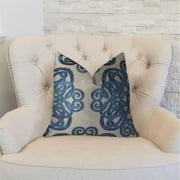 Plutus Archetype Sapphire Handmade Throw Pillow, Double Sided