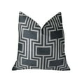 thumbnail image 1 of Plutus Argyle Square Black And White Handmade Luxury Pillow (pack Of 1), 1 of 3