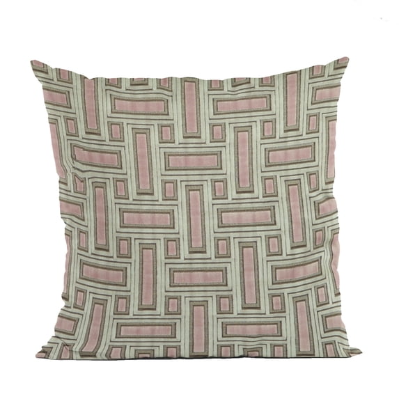 Plutus Bella Pink Stony Cut Velvet, Some Sparkle To It Luxury Throw Pillow - Double sided 20" x 20"