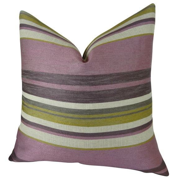 Plutus Berry Crush Handmade Throw Pillow, (24" x 24")