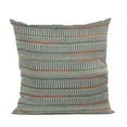 thumbnail image 1 of Plutus Brands Blue Plutus Lane Stripe Luxury Throw Pillow 20 in x 30in, Double Sided 20" x 30" Queen, 1 of 2