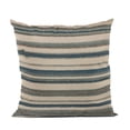 thumbnail image 1 of Plutus Brands Blue Plutus Lanes Stripe Luxury Throw Pillow 26 in x 26in, Double Sided 26" x 26", 1 of 9