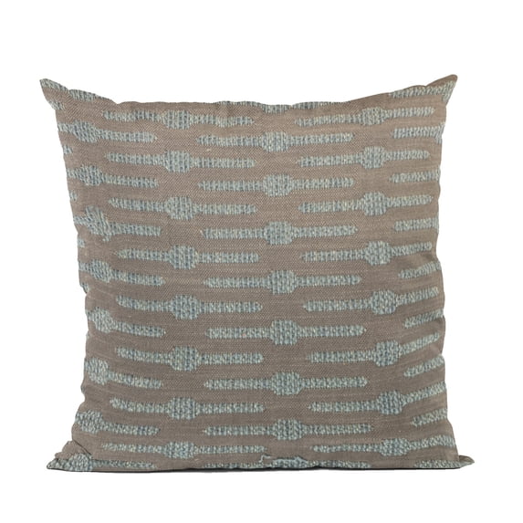 Plutus Brands Blue Needle Stripe Luxury Throw Pillow-Size:24" x 24"