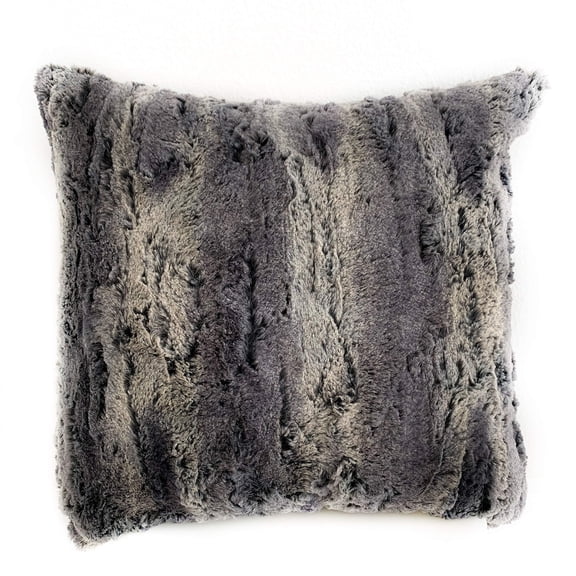 Plutus Blue Soft Plush Animal Faux Fur Luxury Throw Pillow-Size:22" x 22"