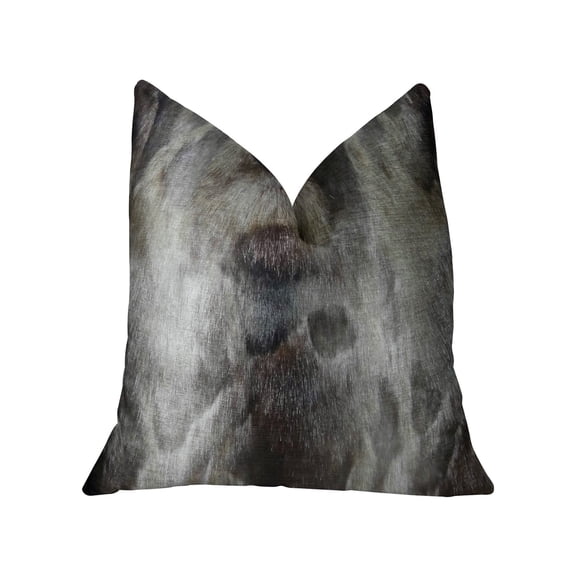 Plutus Leaf Pod Handmade Throw Pillow, (Double sided 16" x 16")
