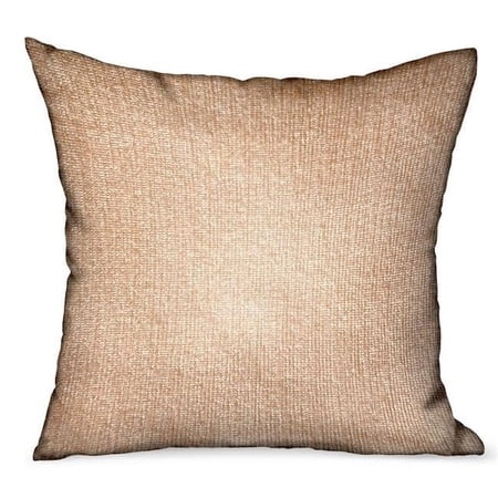 Plutus Brands 12 x 20 in. Lush Sepia Off-White Solid Luxury Outdoor & Indoor Throw Pillow