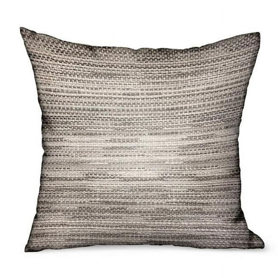 Plutus Brands 12 x 20 in. Silver Lake Weave Silver Solid Luxury Outdoor & Indoor Throw Pillow