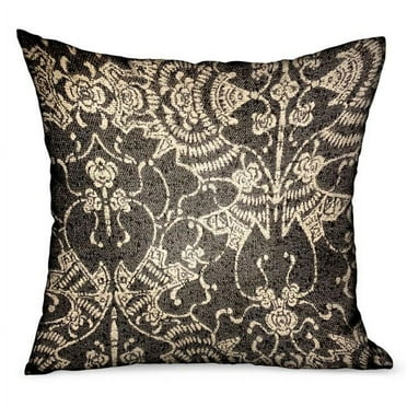 Plutus Brands  18 x 18 in. Adriel Bay Gray Chevron Luxury Outdoor & Indoor Throw Pillow