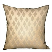 Plutus Brands 18 x 18 in. Diamond Cascade Brown Geometric Luxury Outdoor & Indoor Throw Pillow