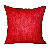 Plutus Brands Plutus Scarlet Zest Red Solid Luxury Outdoor/Indoor Decorative Throw Pillow Double sided  20" x 20"
