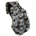 thumbnail image 1 of Plutus Black and White Feather Faux Fur Luxury Throw Blanket, 1 of 3