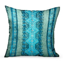 Plutus Brands Alexandrite Stripe Green Geometric Luxury Throw Pillow-Size:16Lx16Dx3H