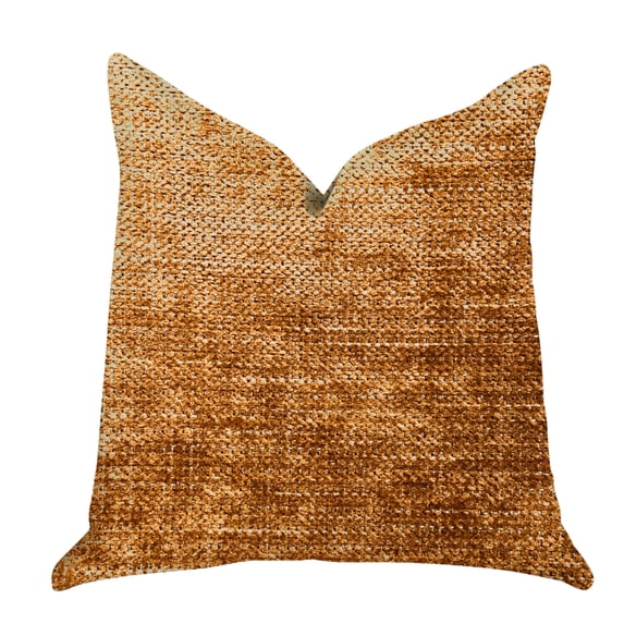Plutus Brands Aureila Brown Bronze Luxury Decorative Throw Pillow Double Sided 20" x 26" Standard