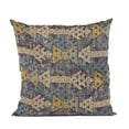 thumbnail image 1 of Plutus Brands Blue Plutus Arrows Stripe Luxury Throw Pillow 16 in x 16in, Double Sided 16" x 16", 1 of 2