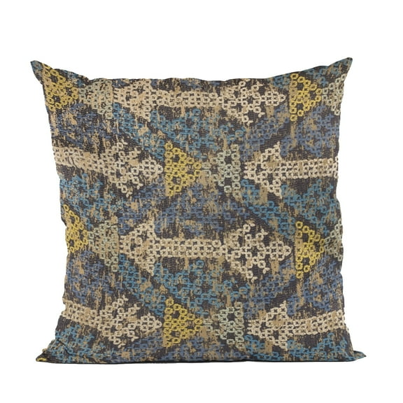 Plutus Brands Blue Plutus Arrows Stripe Luxury Throw Pillow 16 in x 16in, Double Sided 16" x 16"