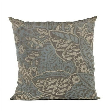 Plutus Brands  Blue Festive Jacquard Luxury Throw Pillow - 20 x 26 in. Standard Size