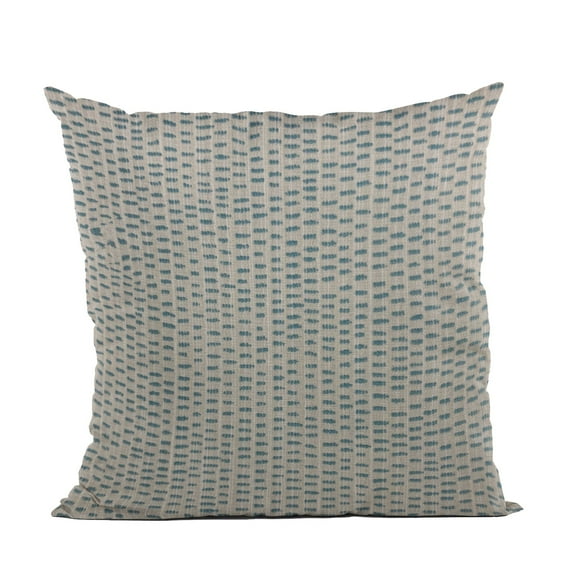 Plutus 26" x 26" Punctuation Dot Luxury Throw Pillow in Blue