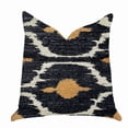 thumbnail image 1 of Plutus Brands Bohemian Blue and Orange Ikat Luxury Throw Pillow, 1 of 2